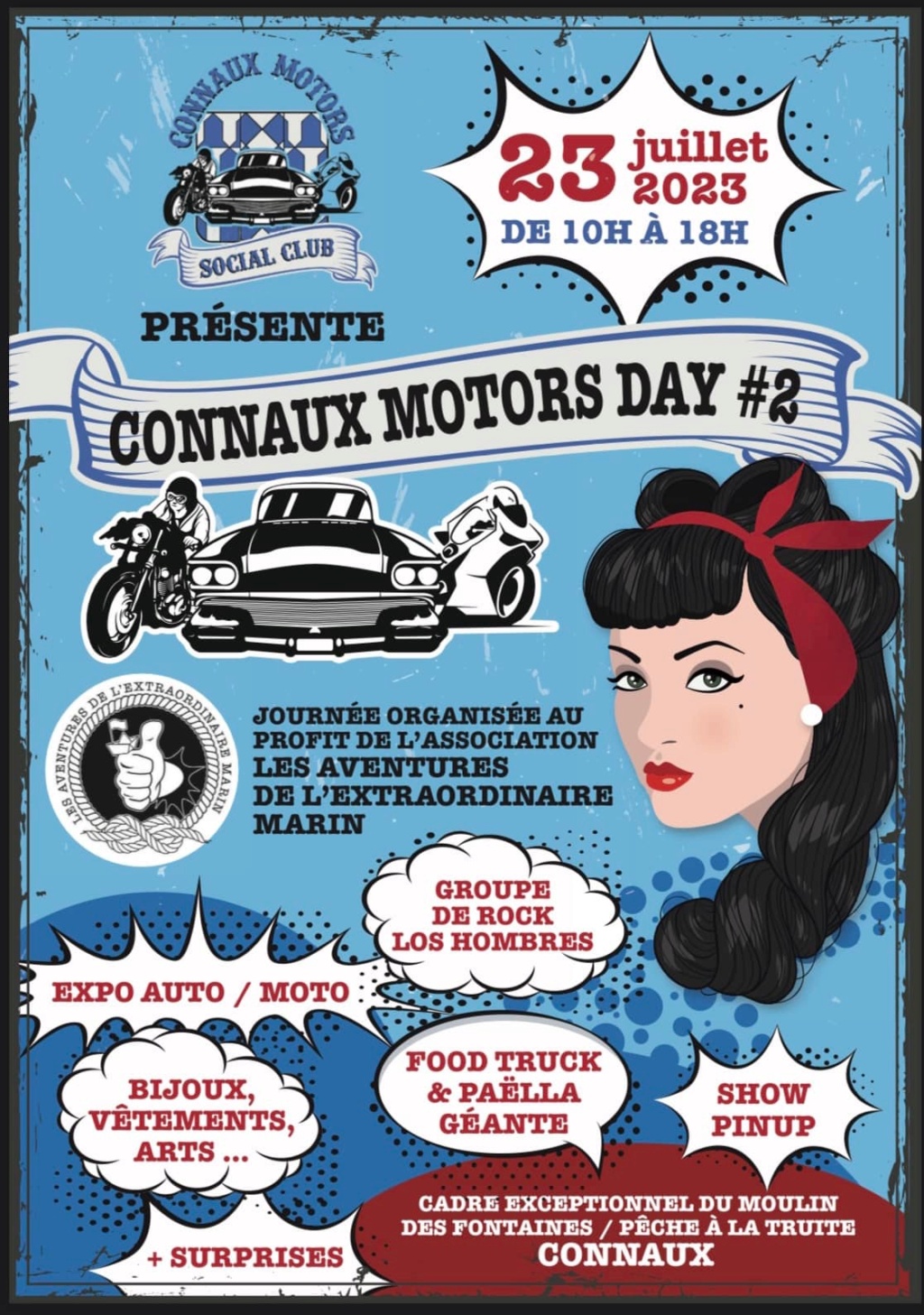 MANIFESTATION - Connaux Motors Day - Dimanche 23 Juillet 2023 - CONNAUX -  64b56810