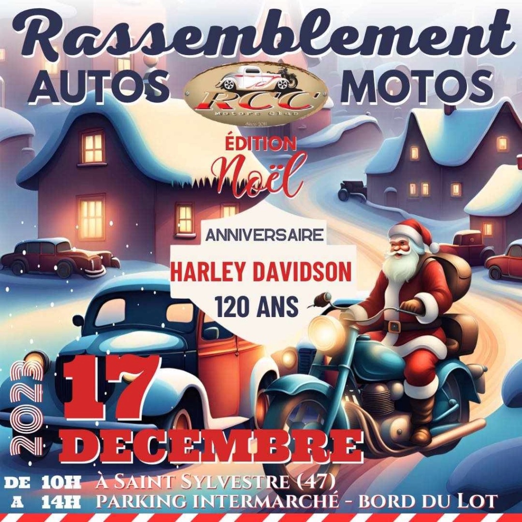 MANIFESTATION - Rassemblement Autos Motos - 17 Décembre 2023 - Saint Sylvestre (47) 65565010