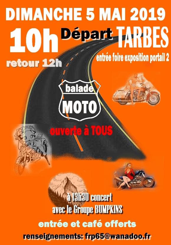 Balade Moto - 5 Mai 2019 - Tarbes ( Foire exposition portail 2 ) Affich33