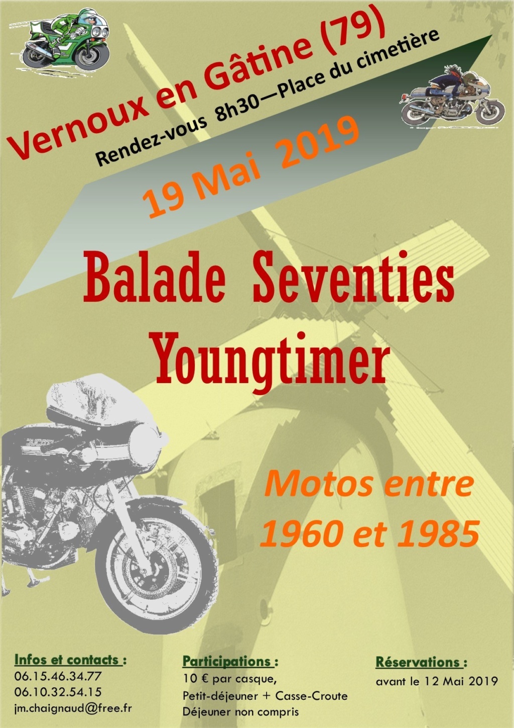 MANIFESTATION - Balade Seventies Youngtimer - 19  Mai 2019 - Vernoux en Gatine   ( 79)           Affich38