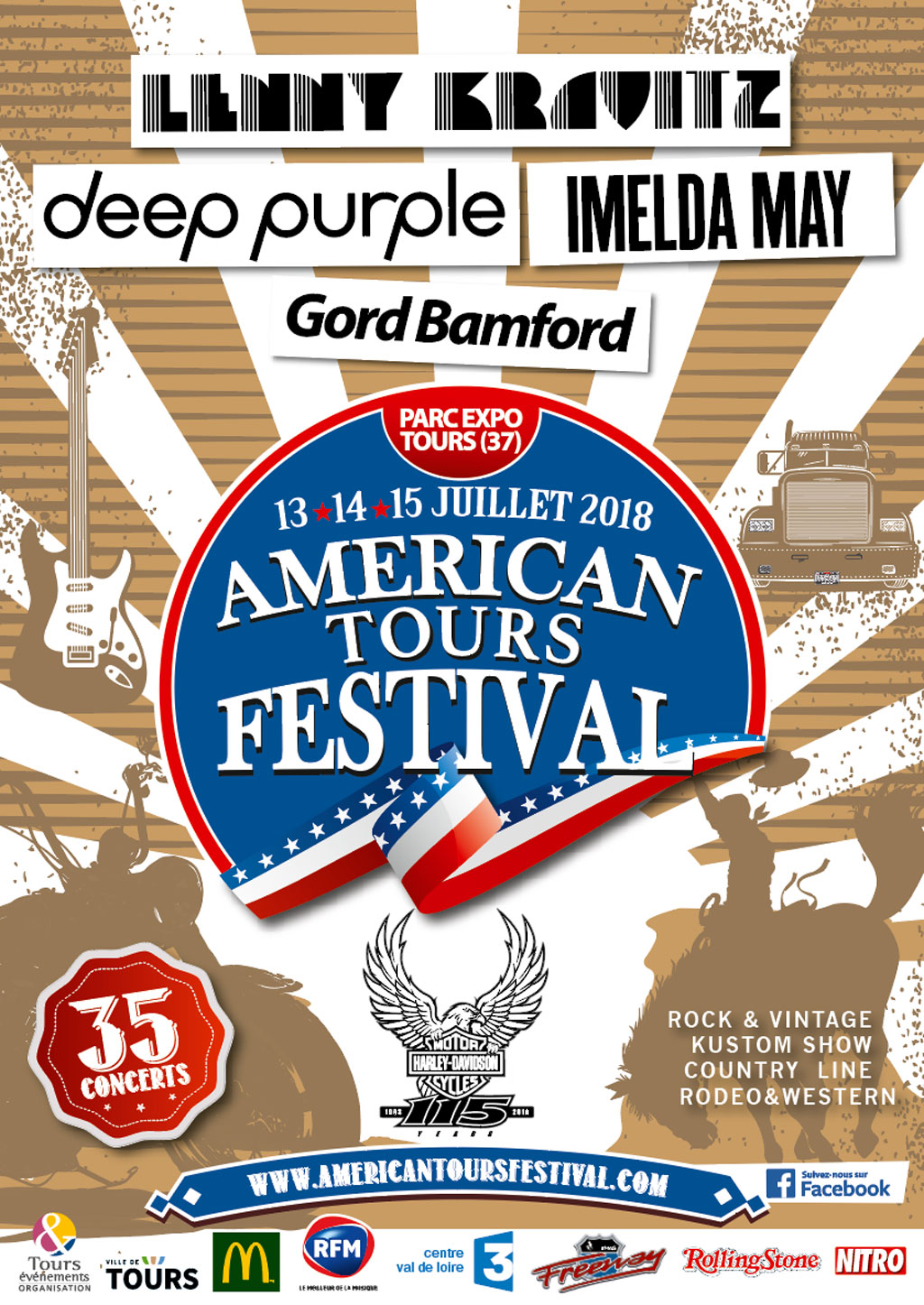 Rappel -AMERICAN TOURS  FESTIVAL - 13 - 14 - 15 juillet 2018 -Tours (37)  Atf-vi10