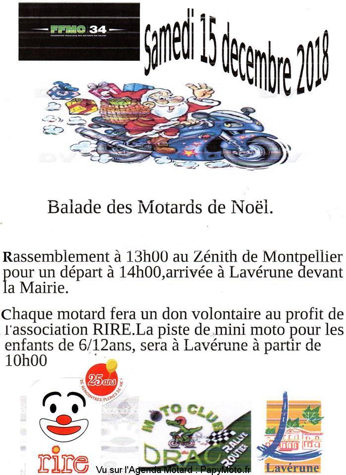 Balade des Motards de Noel - samdi 15 décembre 2018 - Zénith de Montpellier  Balade47