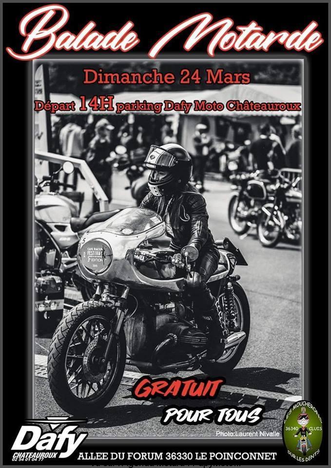 Balade Motarde - Dimanche 24 Mars 2019 - Parking Dafy - Moto - Le Poinconnet (36330) Balade60