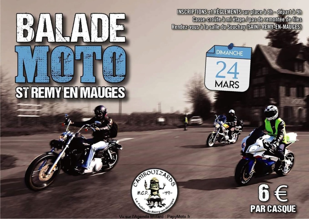 Balade Moto - 24 Mars 2019 -  Saint Rémy En Mauges (49) Balade65