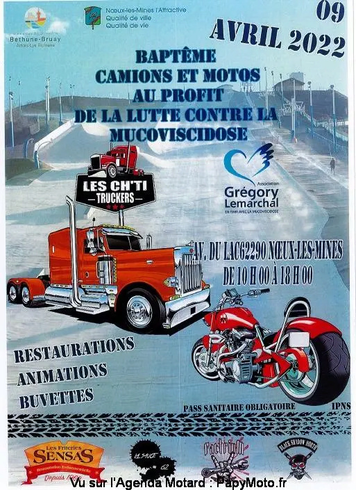 MANIFESTATION - Baptême Camions & Motos - 9 Avril 2022 - Noeux-les-Mines (62290) Baptem13