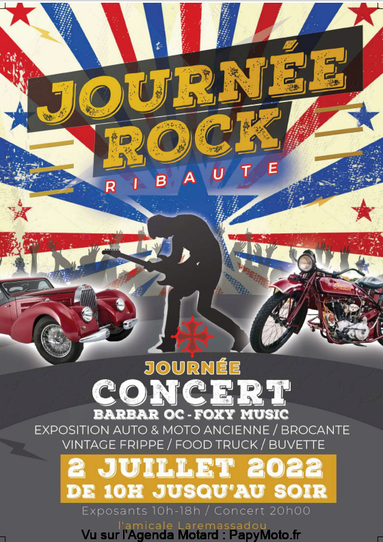 MANIFESTATION - Journée Rock & Expo Auto Moto Anciennes - 2 Juillet 2022 - Ribaute -  Captur13