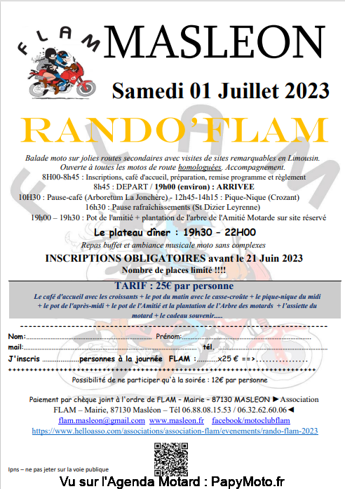 MANIFESTATION - Rando ' Flam - 1er Juillet 2023 - Masléon (87130) Captur14