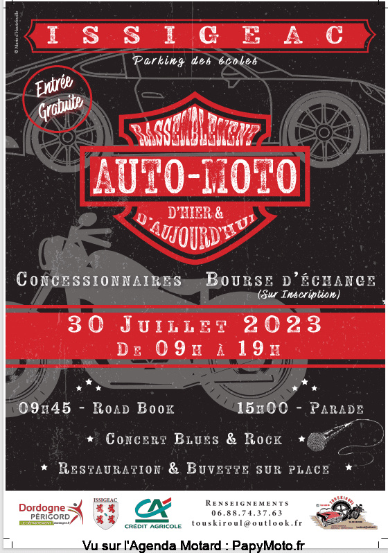 MANIFESTATION - Rassemblement Auto Moto D'hier & D'aujourd'hui - 30 Juillet 2023 - ISSIGEAC (24) Captur19