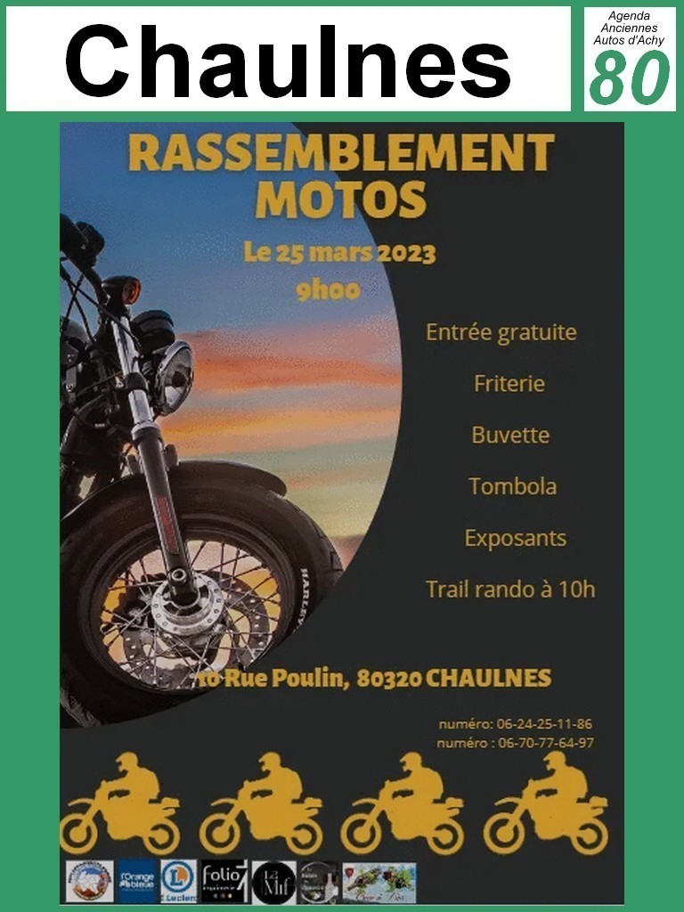 MANIFESTATION - Rassemblement Motos - 25 Mars 2023 - Chaulnes (80320) Chauln12