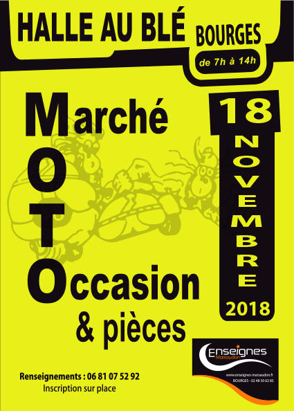 Marché Moto & Pieces - 18 novembre 2018 -  Halle au blé Bourges E0643f10