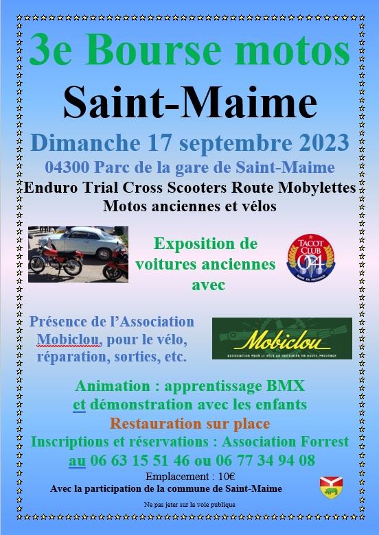 MANIFESTATION - Bourse Motos - Dimanche 17 Septembre 2023 - Saint - Maime  E6d04110