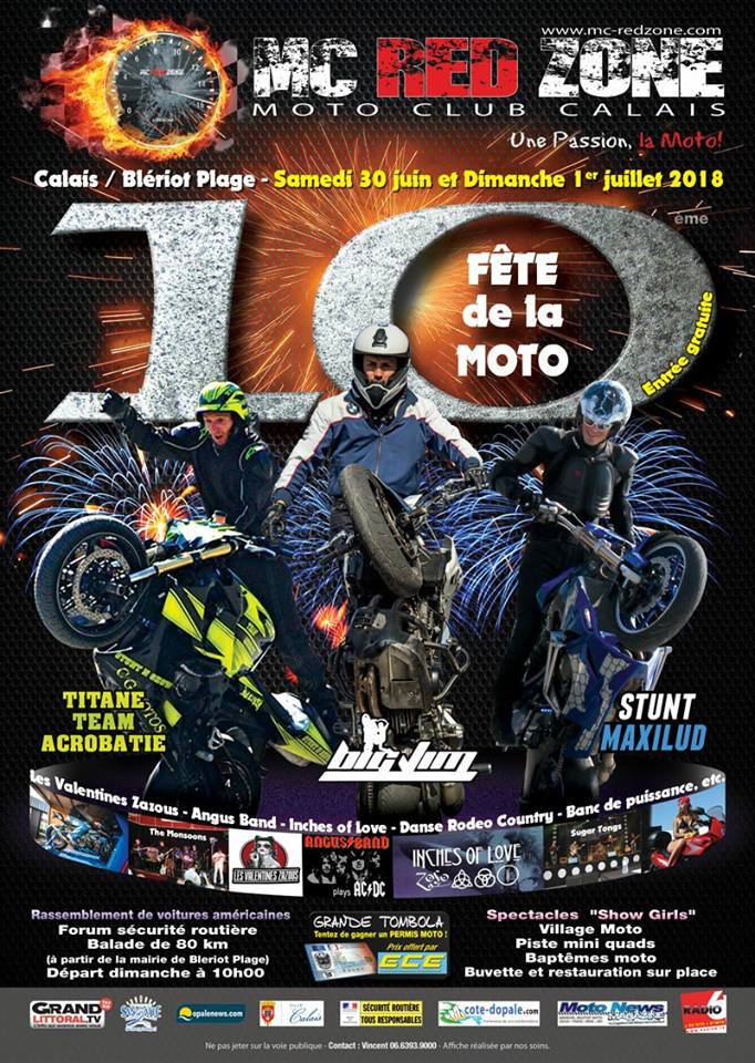 FETE DE LA MOTO  -  30 juin et 1er juillet 2018 - Calais / Blériot Plage  F51e7110