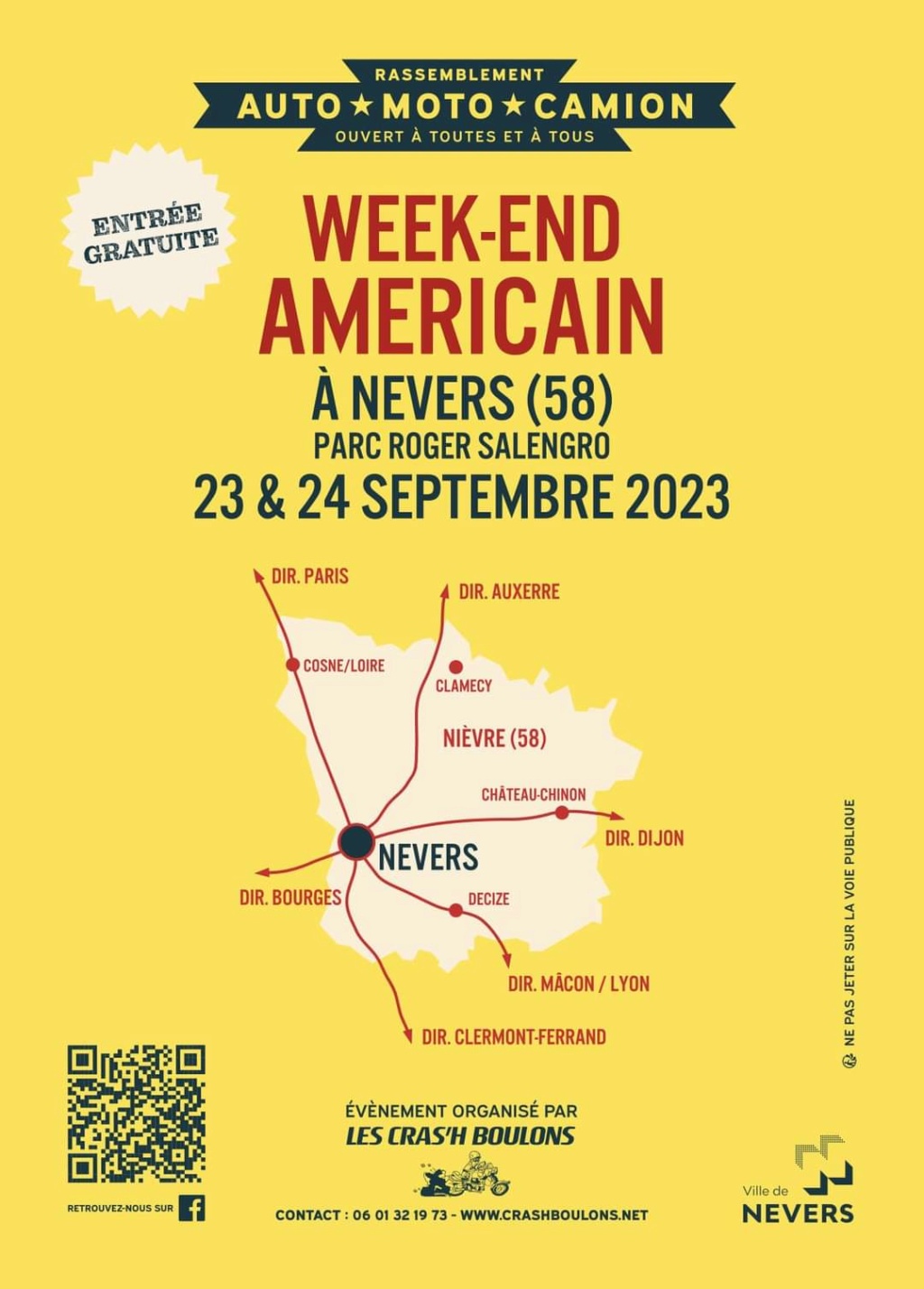 MANIFESTATION - Week - End Américain - 23 & 24 Septembre 2023 - Nevers (58) Faceb124