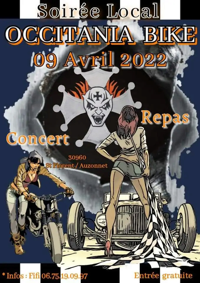 MANIFESTATION - Soirée Local Bike - 9 Avril 2022 St Florent /Auzonnet (30960) Facebo49