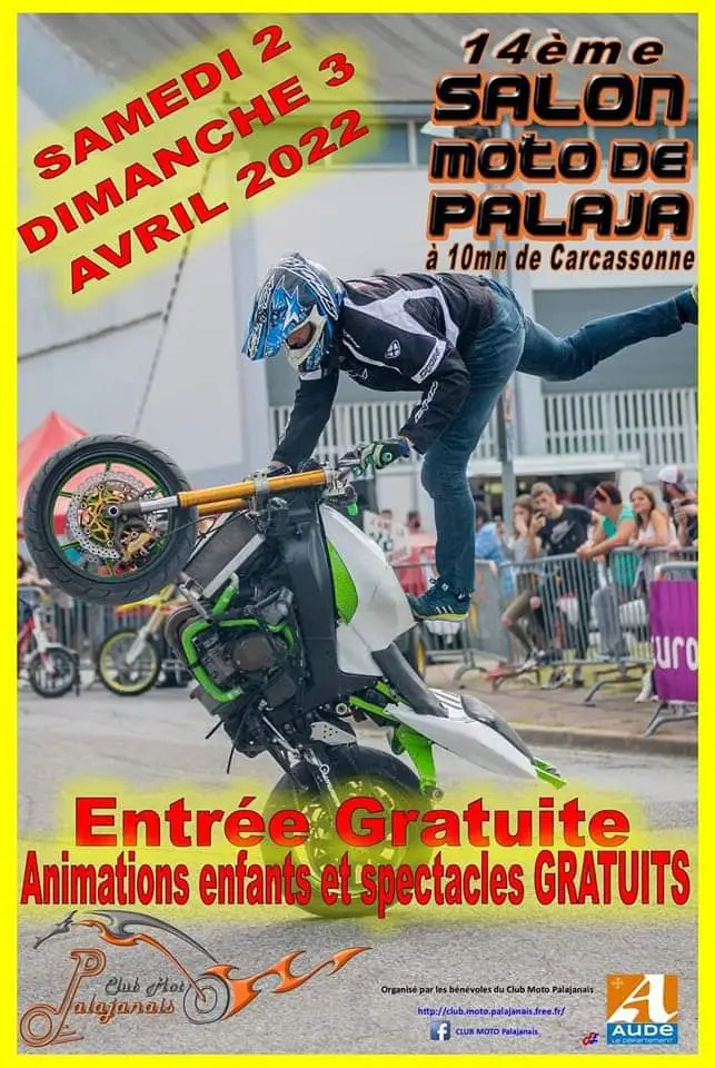 MANIFESTATION - 14 ème Salon de la Moto - 2 & 3 Avril 2022 - Palaja  (à 10mn de Carcassonne ) Facebo51