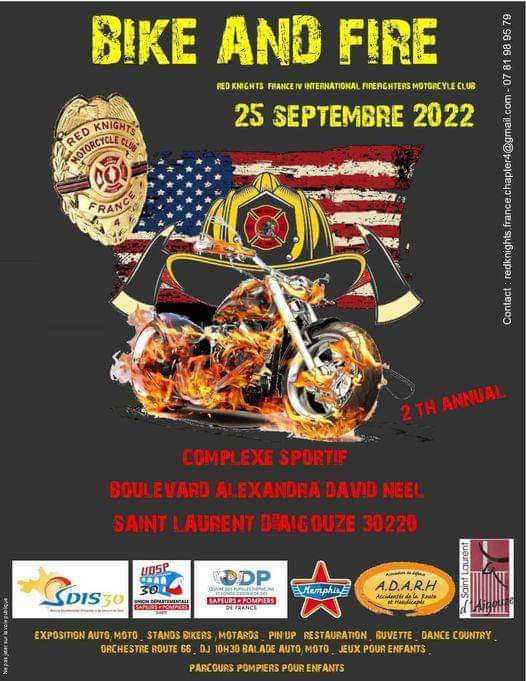 MANIFESTATION - Bike And Fire - 25 Septembre 2022 - Saint Laurent D'Aigouze (30202) Facebo83