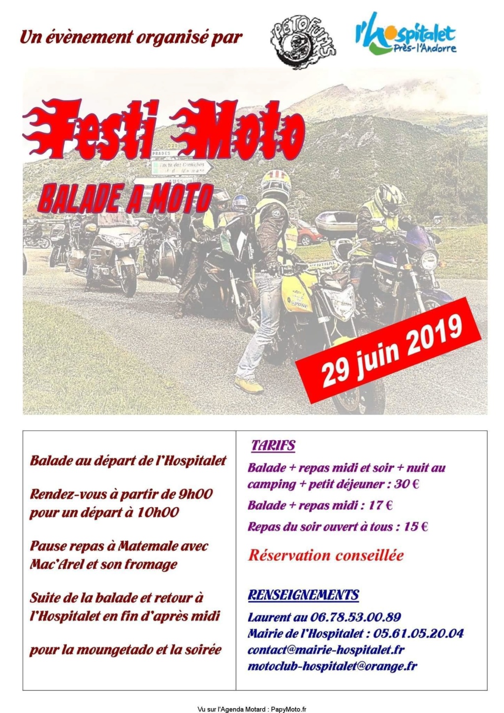 MANIFESTATION - Festi - Moto -  29 Juin 2019 - L'Hospitalet -  Prés -  L'Andore - (09) Festi-14