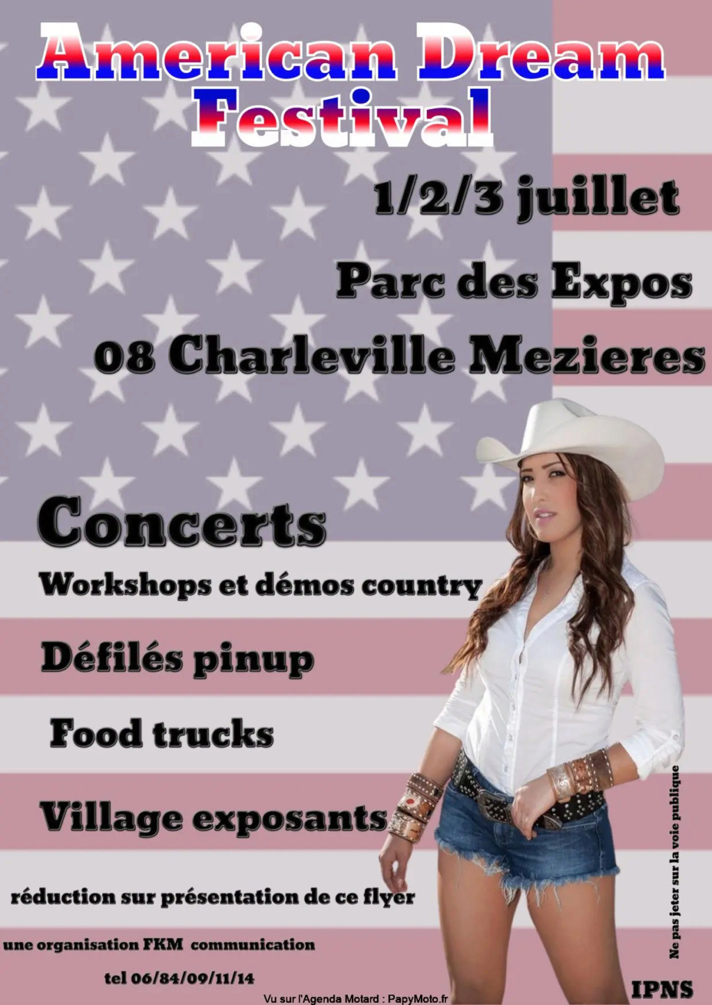 MANIFESTATION - American Dream Festival - 1 - 2 - & 3 Juillet 2022 - Charleville Mezieres (08) Flyers11