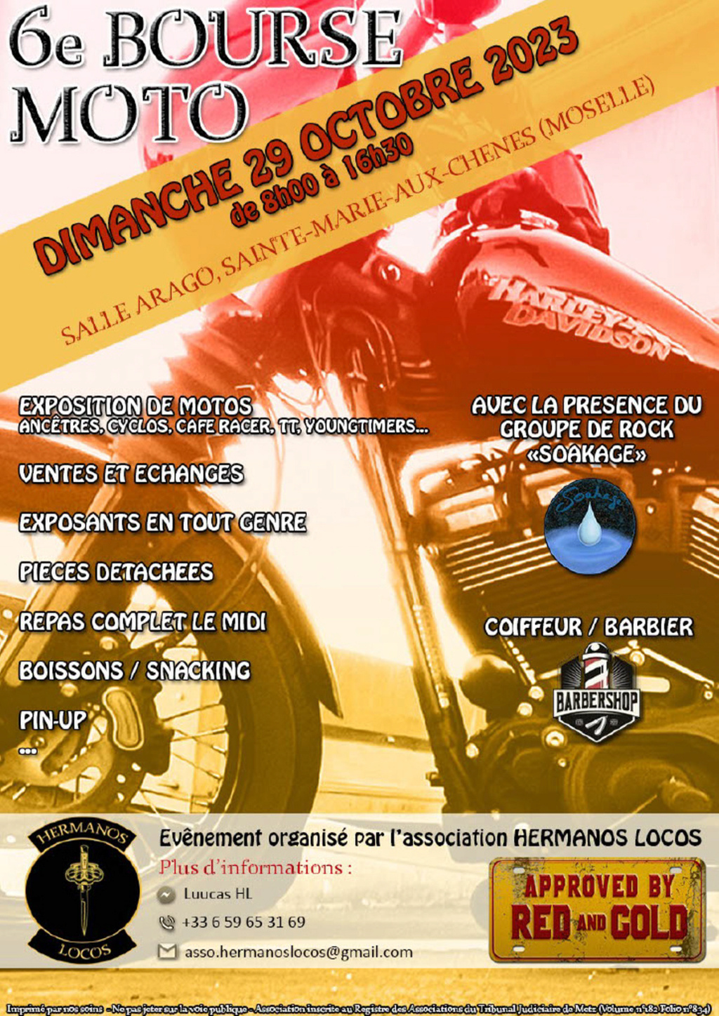 MANIFESTATION - 6ème Bourse Moto - Dimanche 29 Octobre 2023 - Moselle -  Illust34