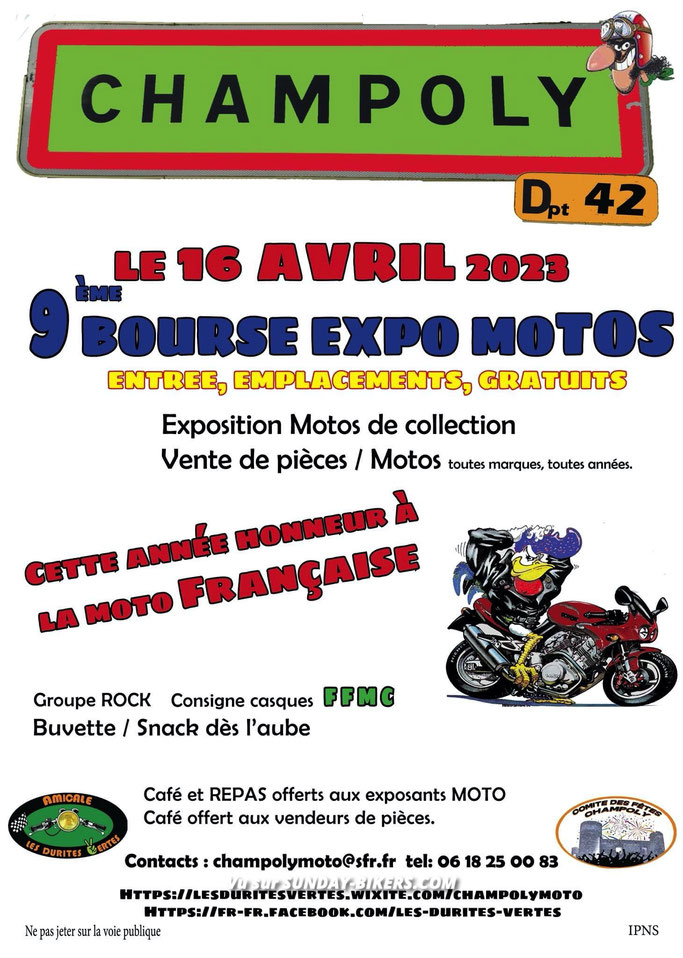 MANIFESTATION - 9ème Bourse Expo Motos - 16 Avril 2023 -Champoly - (42) Imag1431