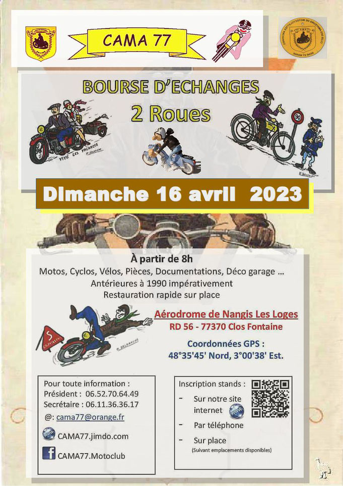 MANIFESTATION - Bourse D'échanges 2 Roues - Dimanche 16 Avril 2023 - CAMA (77) Imag1434