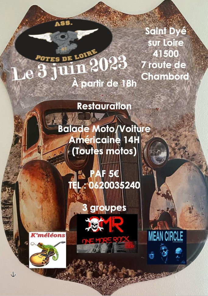 MANIFESTATION - Balade Moto & Voitures - 3 Juin 2023 - Saint Dyé sur Loire (41500) Imag1664