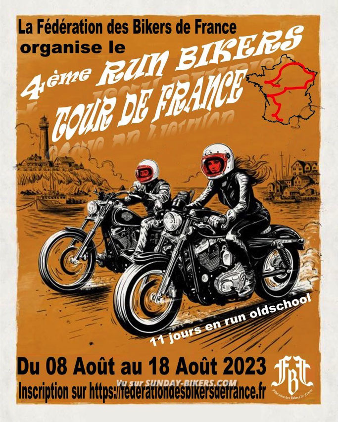 MANIFESTATION - 4ème Run Bikers tour de France - 8 au 18 Août 2023 - Imag1847