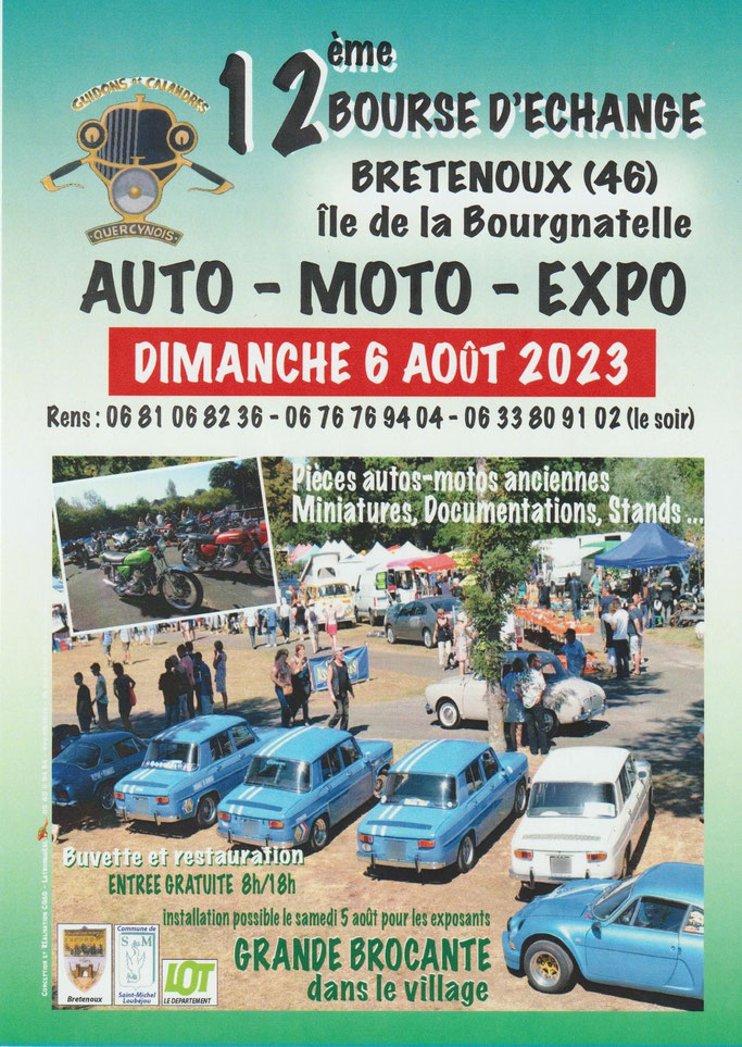 MANIFESTATION  - 12ème Bourse Auto -  Moto - Expo - Dimanche 6 Août 2023 - Bretenoux (46) Imag1887
