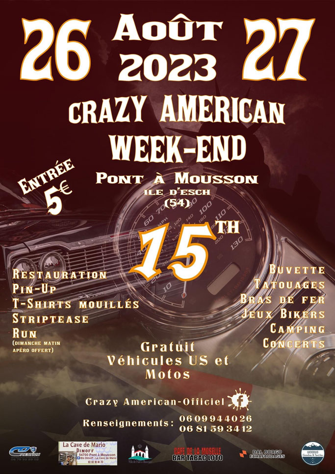 MANIFESTATION - Crazy Américan Week-End - 26 & 27 Août 2023 - Pont à Mousson (54) Imag1908