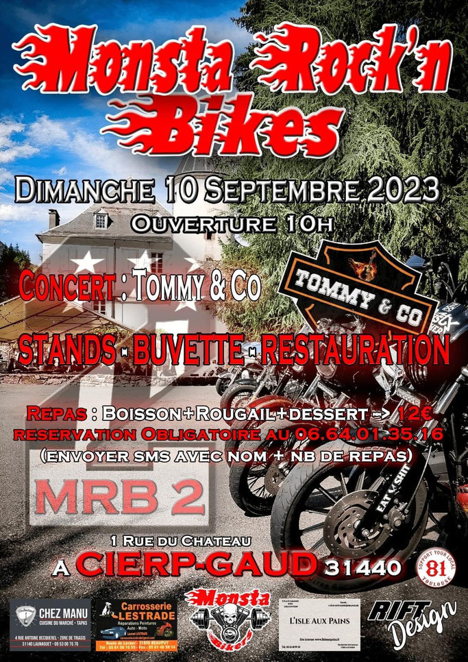 MANIFESTATION - Monstra Rock'n Bikes - Dimanche 10 Septembre 2023 - Cierp- Gaud (31440) Imag2034