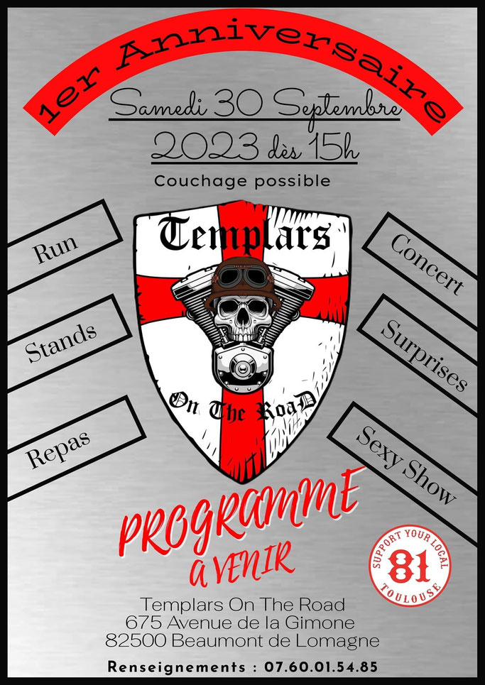 MANIFESTATION - 1er Anniversaire Templars - Samedi 30 Septembre 2023 - Beaumont de Lomagne (82500) Imag2101
