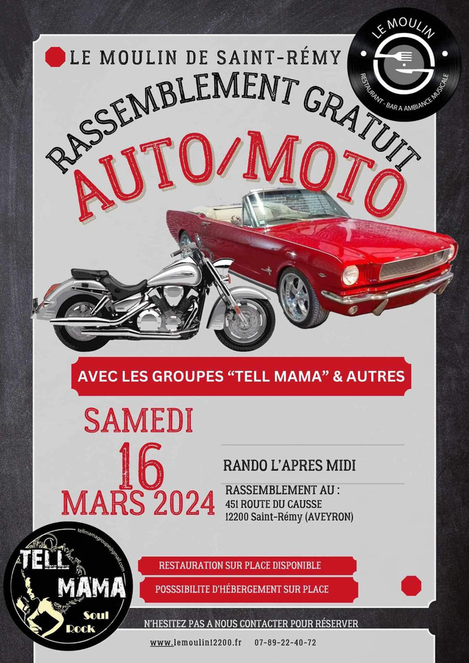 MANIFESTATION - Rassemblement Auto & Moto - Samedi 16 Mars 2024 - Saint Rémy 12200 ( Aveyron ) Imag2202