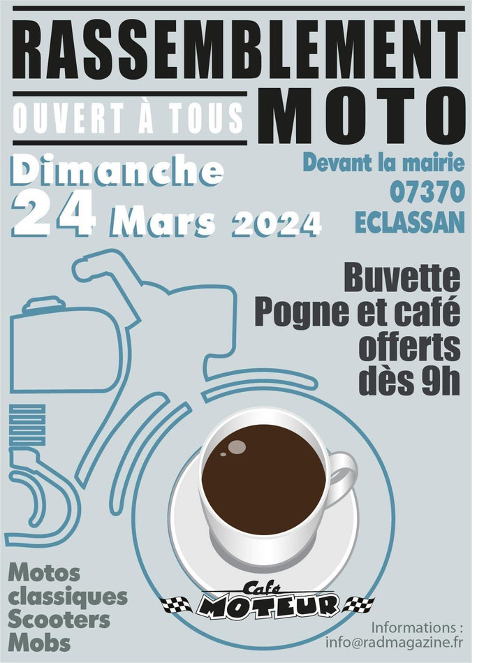 MANIFESTATION - Rassemblement Moto - Dimanche 24 Mars 2024 - Eclassan  (07370) Imag2209