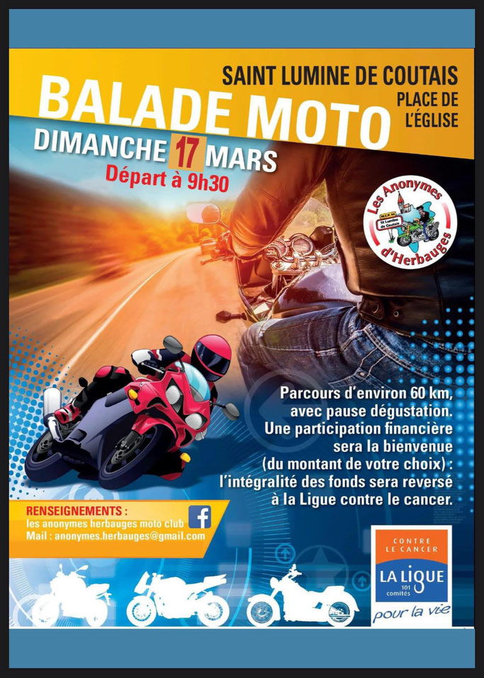 MANIFESTATION  - Balade Moto - Dimanche 17 Mars 2024 - Saint Lumine De Coutais - Imag2225