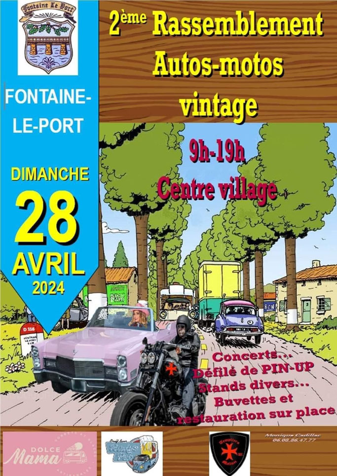 MANIFESTATION - 2ème Rassemblement Autos Motos Vintage - 28 Avril 2024 - Fontaine-Le-Port Imag2272