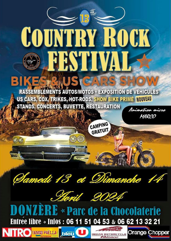 MANIFESTATION - Country Rock Festival -13 & 14 Avril 2024 Donzère (Parc de la Chocolaterie ) Imag2294