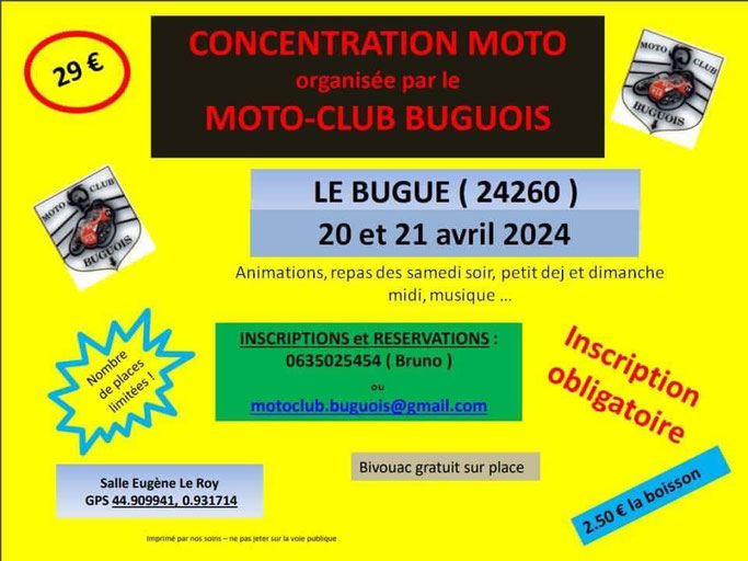 MANIFESTATION - Concentration Moto -  20 & 21 Avril 2024 - LE  BUGUE (24260) Imag2310