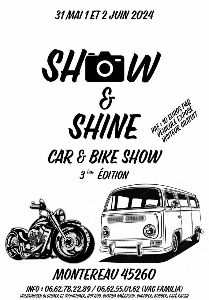 MANIFESTATION - Show & Shine Car & Bike Show - 31 Mai 1 & 2 Juin 2024 - Montereau (45260) Imag2443
