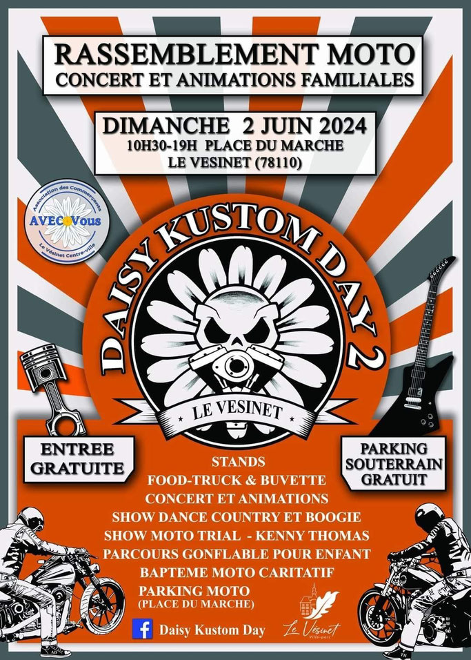 MANIFESTATION - Rassemblement Moto - Dimanche 2 Juin 2024 - Le Vesinet (78110) Imag2444