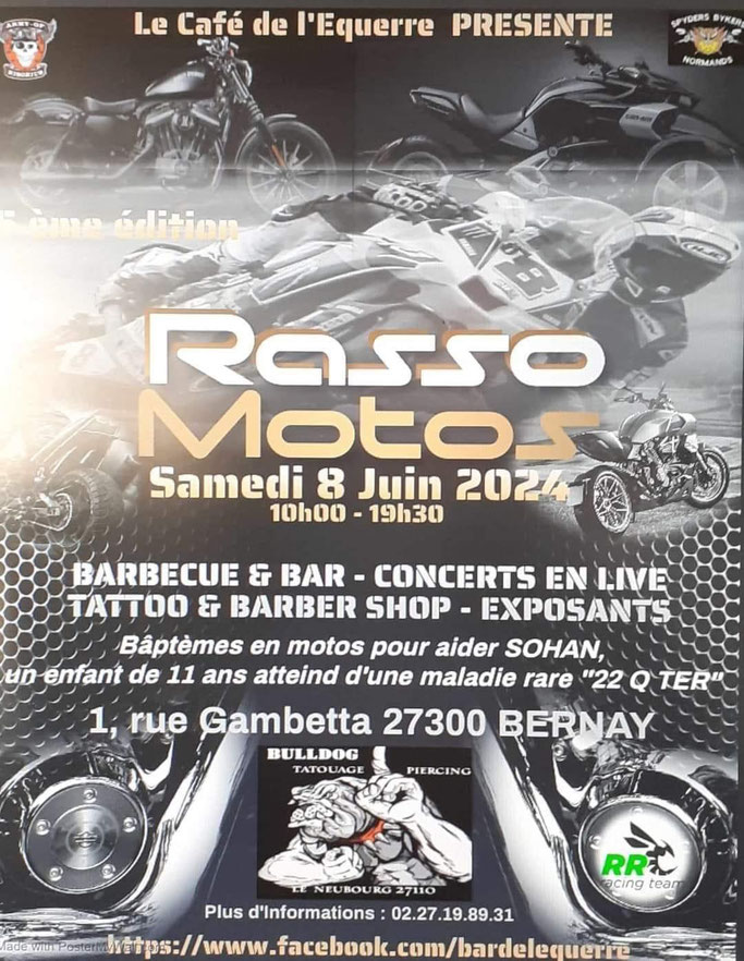 MANIFESTATION - Rasso Motos - Samedi 8 Juin 2024 - Bernay (27300) Imag2466