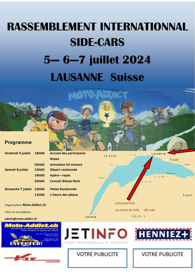 MANIFESTATION - Rassemblement International Side - Cars - 5/6/7 Juillet 2024 - Lausanne  (Suisse)  Imag2503