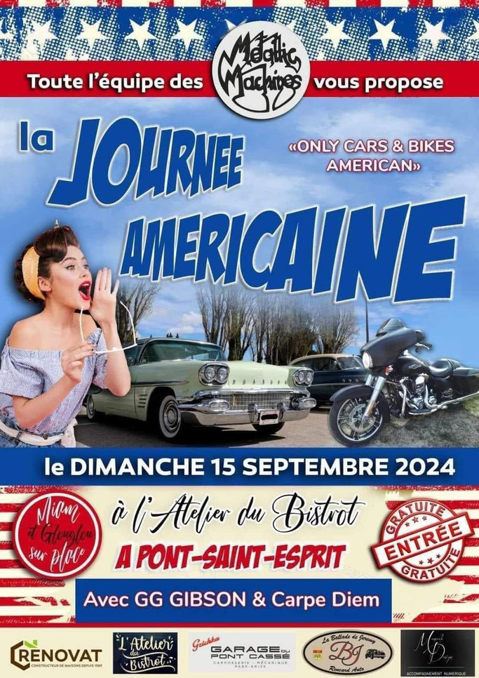 MANIFESTATION - La Journée Américaine - Dimanche 15 Septembre 2024 - Pont Saint Esprit -  Imag2598