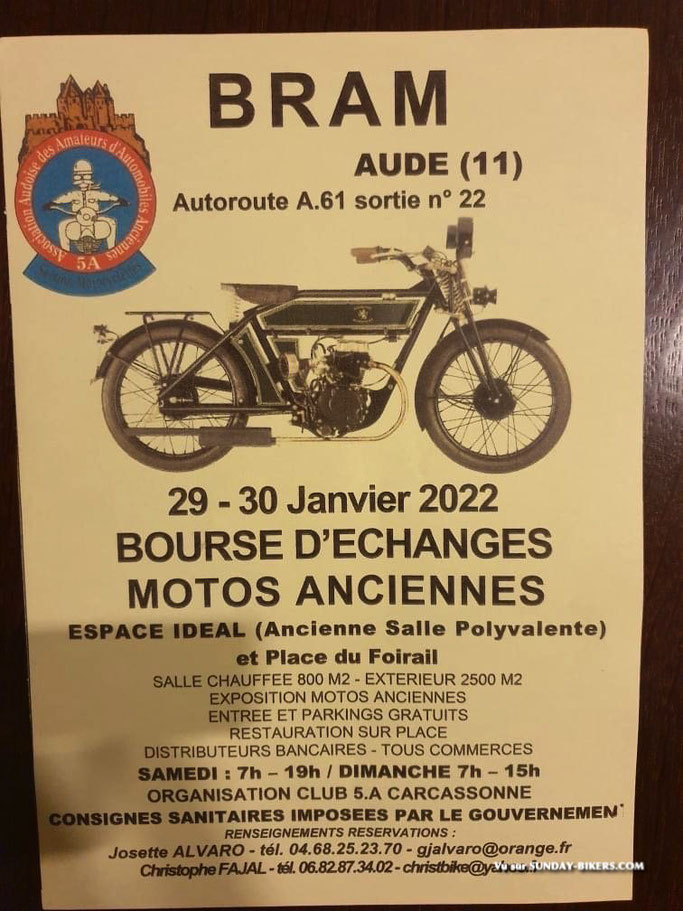MANIFESTATION - Bourses D'échange Motos Anciennes - 29 & 30 Janvier 2022 - Bram - Aude (11) Image364