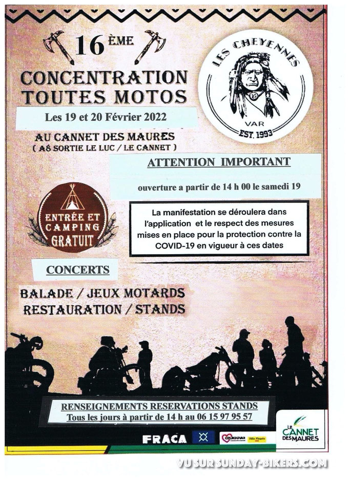 MANIFESTATION - 16éme concentration toutes Motos - 19 & 20 Février 2022 - Canet Des Maures Image381