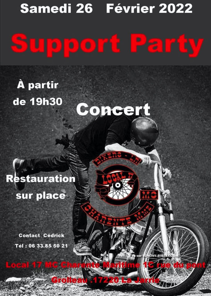 MANIFESTATION - Support Party - Samedi 26 Février 2022 -La Jarrie (17220) Image423