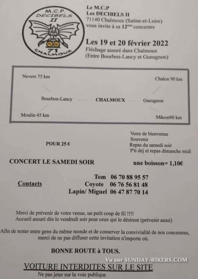 MANIFESTATION - Concentration MCP Les Décibels - 19 & 20 Février 2022 - Chalmoux (71140) Image430
