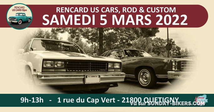 MANIFESTATION - Rencard US Cars , Rod & Custom - Samedi 5 Mars 2022- Quetigny (21800) Image456