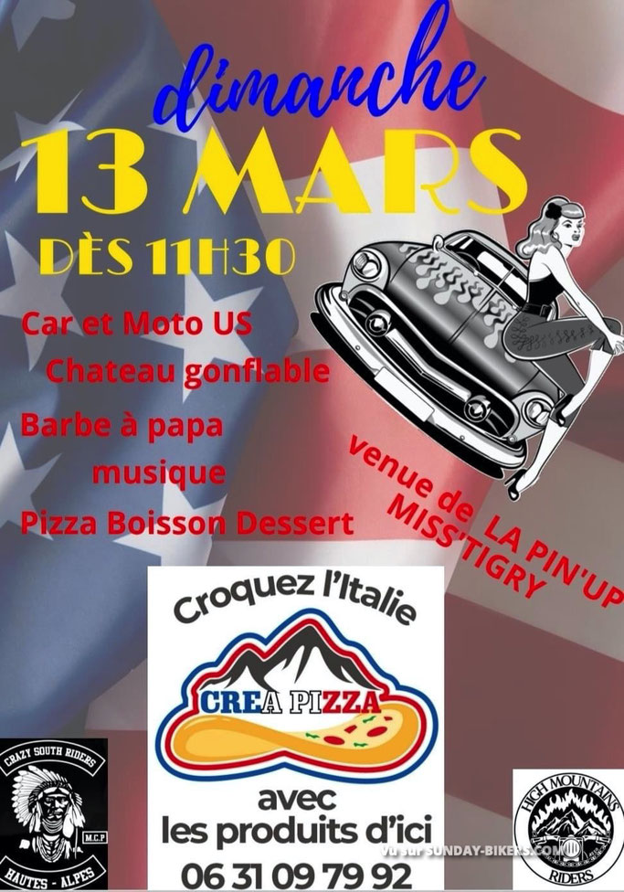 MANIFESTATION - Car &  Motos US - 13 Mars 2022 - Hautes - Alpes -  Image481