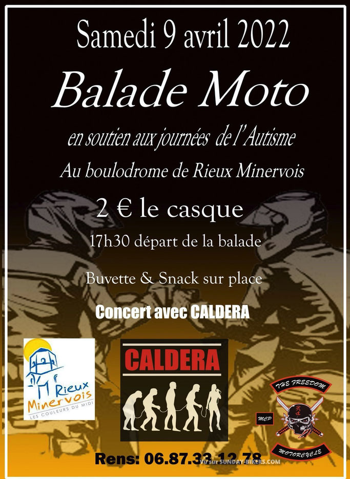 MANIFESTATION - Balade Moto - Samedi 9 Avril 2022 - Rieux Minervois -  Image486