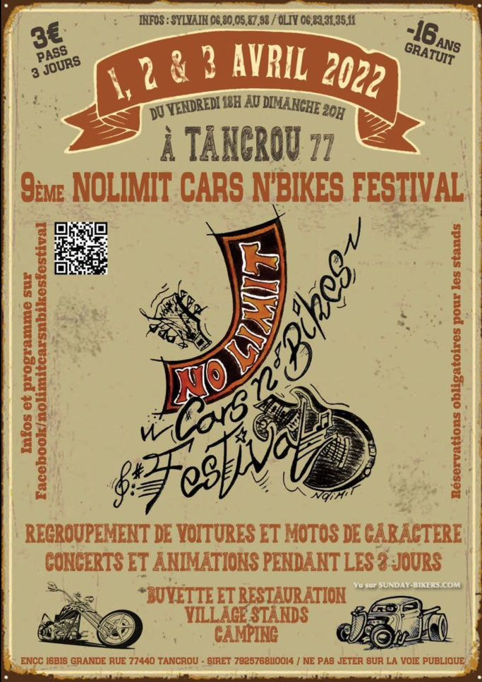 MANIFESTATION - 9ème Nolimit Cars N ' Bikes Festival - 1 / 2 / & 3 Avril 2022 - Tancrou (77) Image499